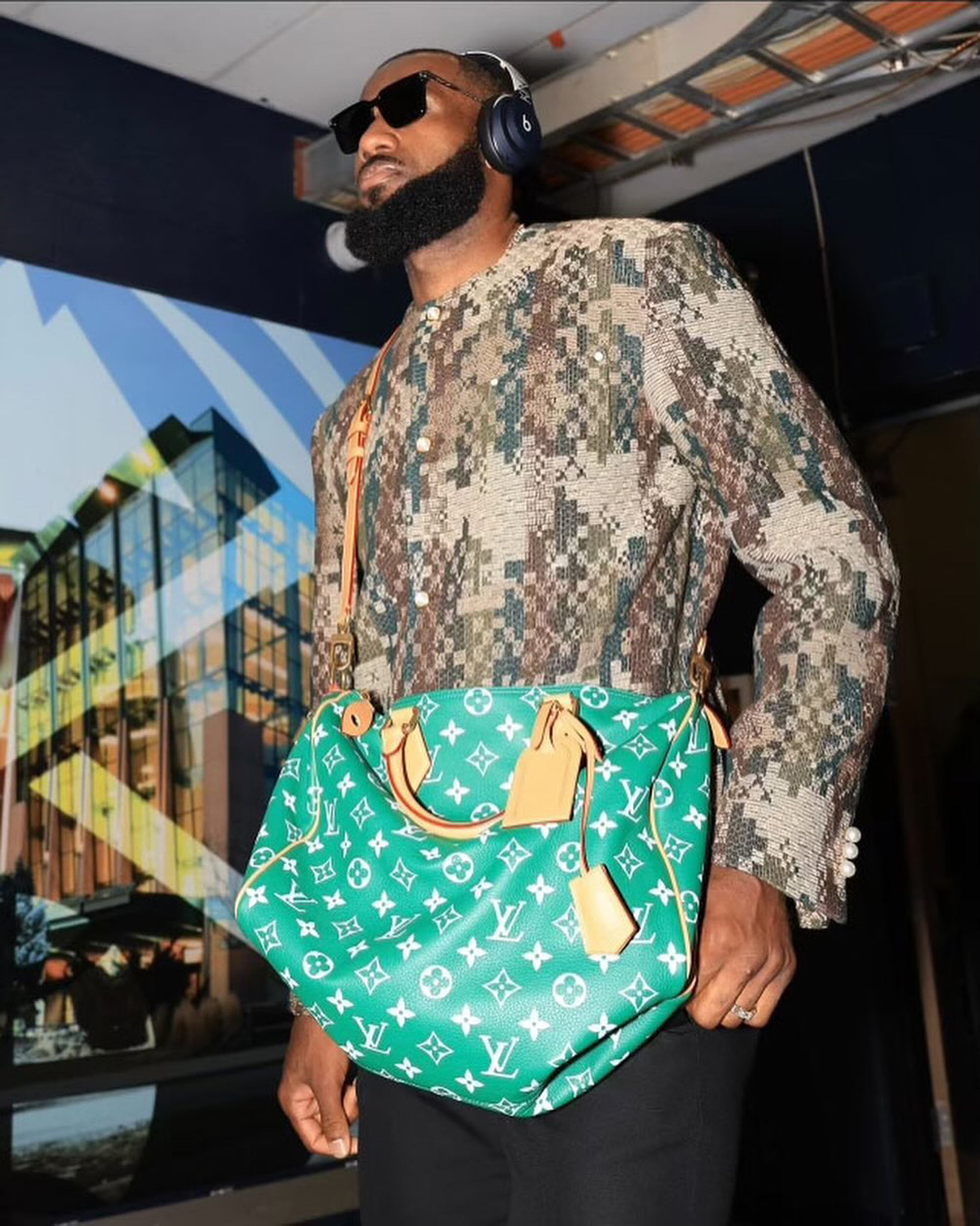 LeBron James Makes Fashion Statement with $6400 Louis Vuitton Outfit